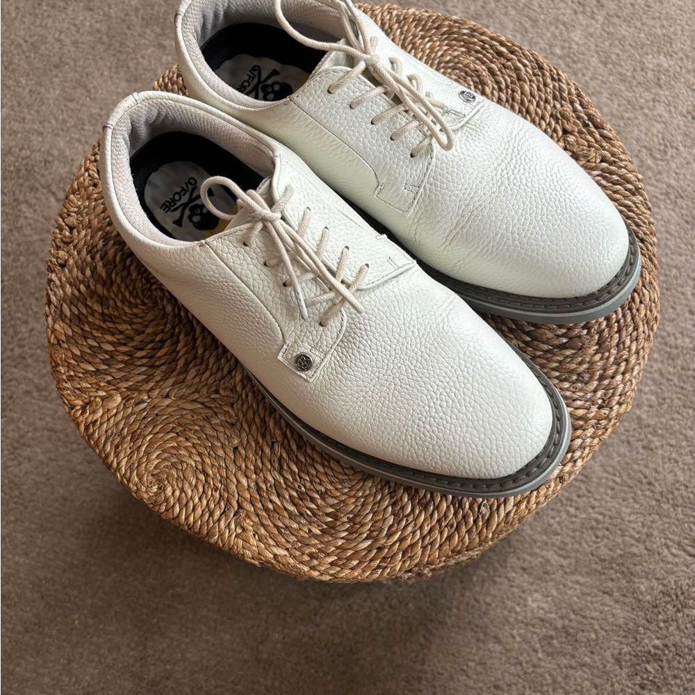 G/FORE White Leather Gallivanter Men’s Golf Shoes